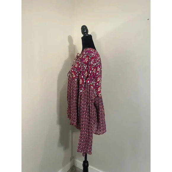 Free People Malia Babydoll Jacket in Berry Combo - Picture 9 of 13